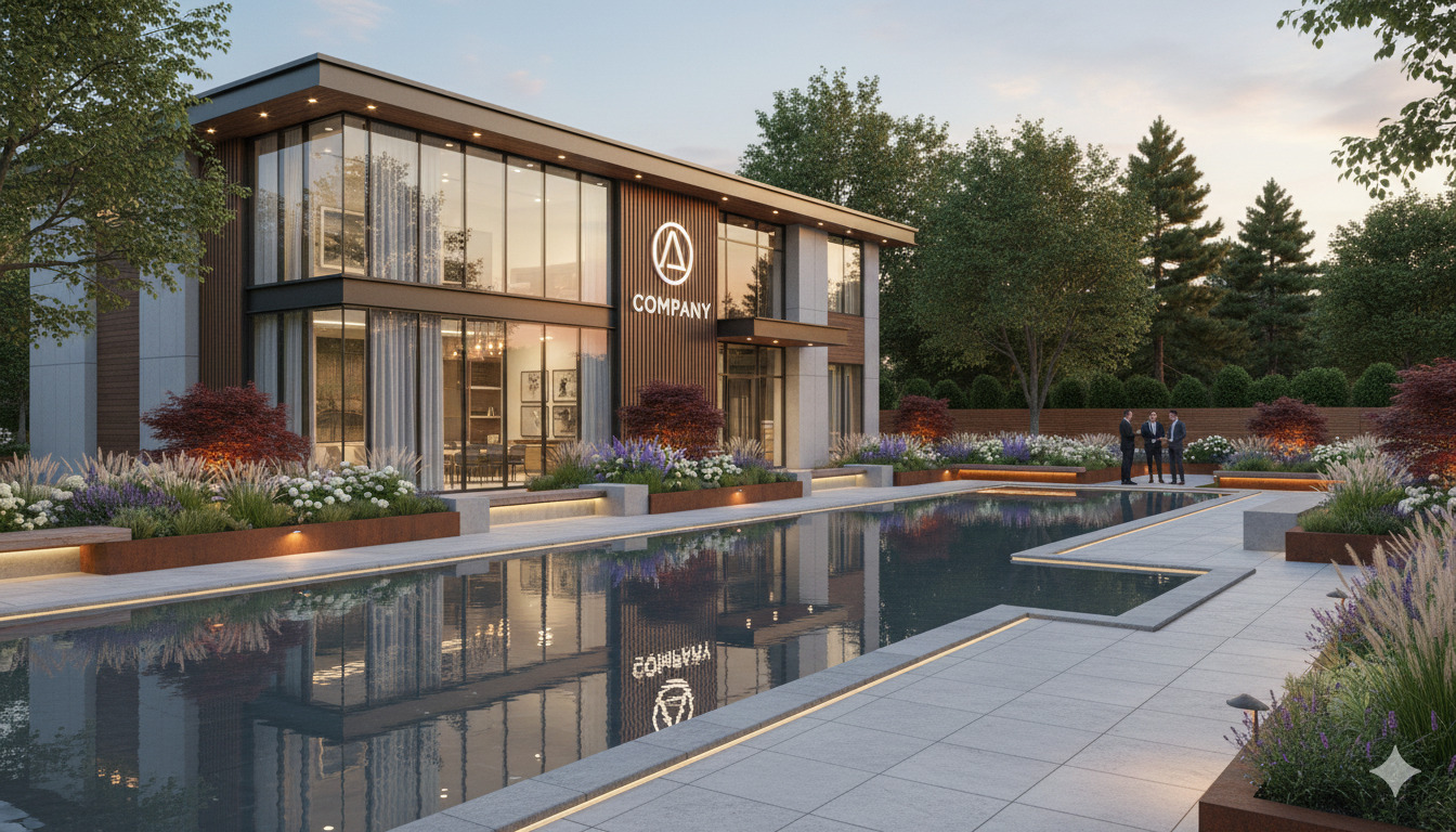 Commercial landscape design services